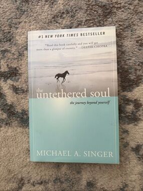 The Untethered Soul by Michael A. Singer - Light Blue and White Cover